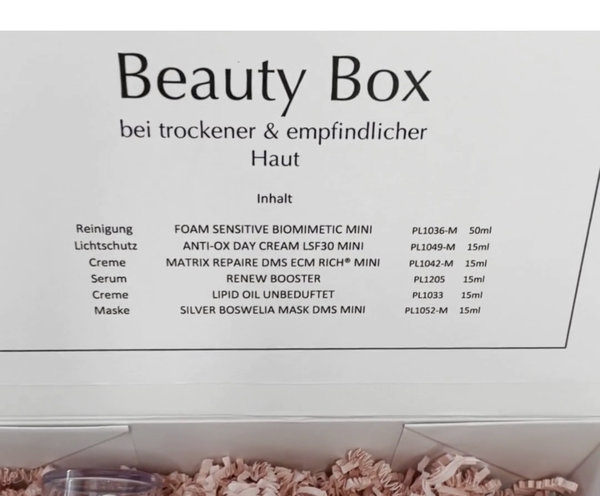 Beautybox bei empfindlicher und trockener Haut